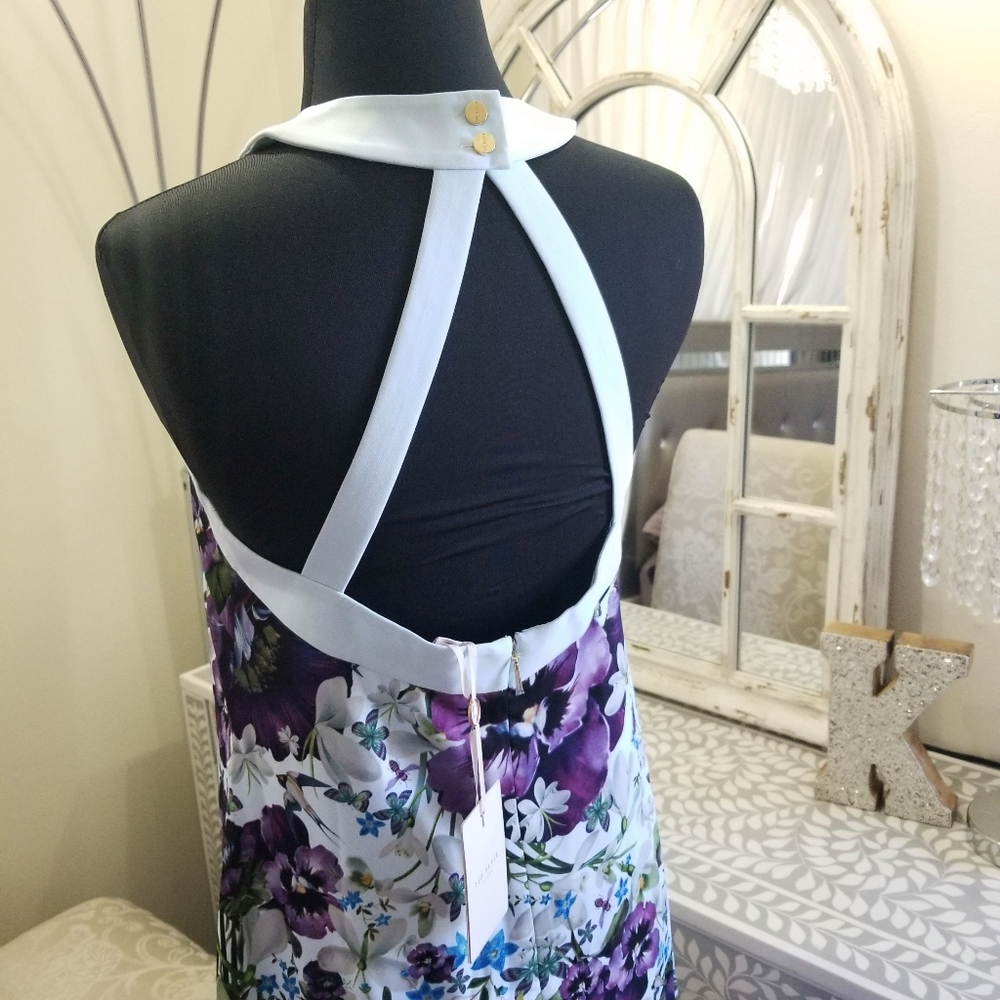🔥LAST 1🔥NWT TED BAKER FLORAL MAXI DRESS - Picture 6 of 9